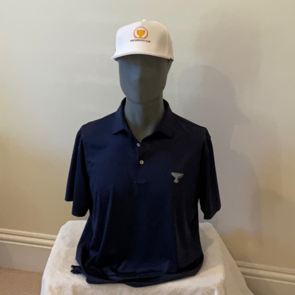 Peter Millar Navy Presidents Cup Golf Shirt
